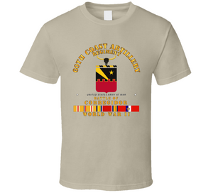 Army - 60th Coast Artillery Regiment - Battle of Corregidor - WWII w PAC SVC V1 Classic T Shirt