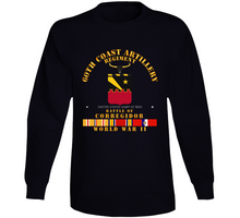 Load image into Gallery viewer, Army - 60th Coast Artillery Regiment - Battle of Corregidor - WWII w PAC SVC V1 Long Sleeve
