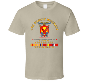 Usmc - 4th Marine Regiment - Battle Of Corregidor - Wwii W Pac Svc Classic T Shirt