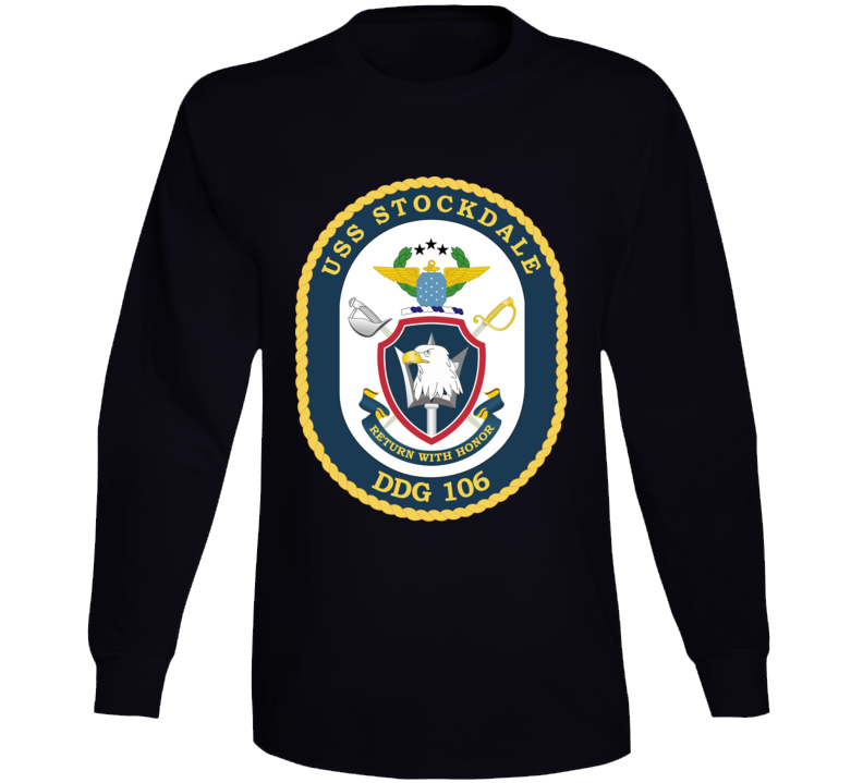 Navy - USS Stockdale (DDG-106) wo Txt V1 Long Sleeve