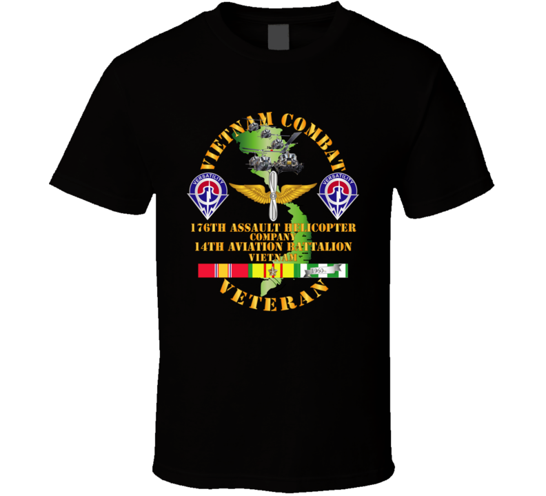 Army - Vietnam Combat Veteran - 176th AHC w 14th Avn Bn V1 Classic T Shirt