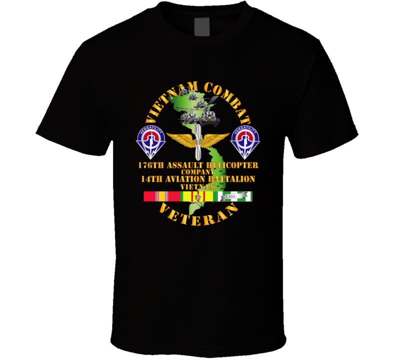 Army - Vietnam Combat Veteran - 176th Ahc W 14th Avn Bn Classic T Shirt