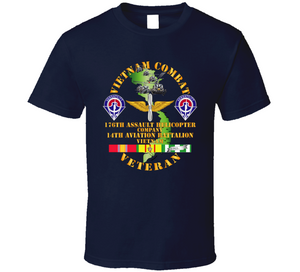 Army - Vietnam Combat Veteran - 176th AHC w 14th Avn Bn V1 Classic T Shirt