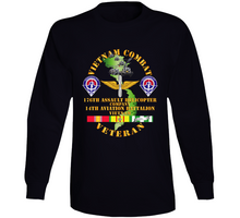 Load image into Gallery viewer, Army - Vietnam Combat Veteran - 176th AHC w 14th Avn Bn V1 Long Sleeve
