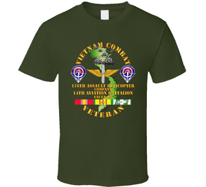 Army - Vietnam Combat Veteran - 176th AHC w 14th Avn Bn V1 Classic T Shirt