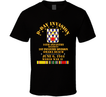 Load image into Gallery viewer, Army - 16th Infantry Regt - 1st ID - D Day w SVC V1 Classic T Shirt
