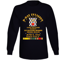 Load image into Gallery viewer, Army - 16th Infantry Regt - 1st ID - D Day w SVC V1 Long Sleeve
