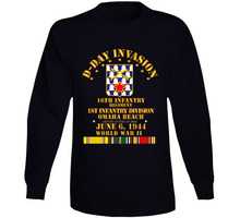 Load image into Gallery viewer, Army - 16th Infantry Regt - 1st Id - D Day W Svc Long Sleeve
