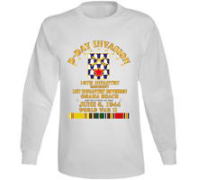 Load image into Gallery viewer, Army - 16th Infantry Regt - 1st ID - D Day w SVC V1 Long Sleeve
