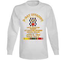 Load image into Gallery viewer, Army - 16th Infantry Regt - 1st Id - D Day W Svc Long Sleeve
