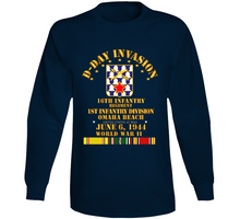 Load image into Gallery viewer, Army - 16th Infantry Regt - 1st Id - D Day W Svc Long Sleeve
