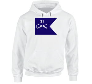 Army - Guidon - 2nd Bn 31st Infantry V1 Hoodie