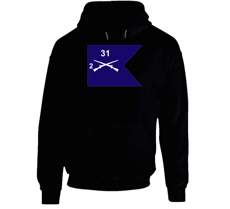 Army - Guidon - 2nd Bn 31st Infantry V1 Hoodie