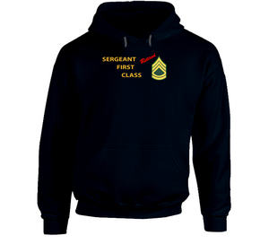 Army - Sergeant First Class - Retired Italic Hoodie