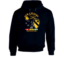 Load image into Gallery viewer, Army - 9th Cavalry (Air Cav) - 1st  Cav Division w SVC V1 Hoodie
