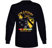 Load image into Gallery viewer, Army - 9th Cavalry (Air Cav) - 1st  Cav Division w SVC Long Sleeve
