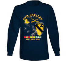 Load image into Gallery viewer, Army - 9th Cavalry (Air Cav) - 1st  Cav Division w SVC Long Sleeve
