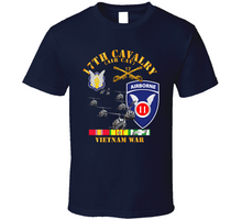 Load image into Gallery viewer, Army - 17th Cavalry (Air CAv) - 11th Airborne Division w SVC V1 Classic T Shirt
