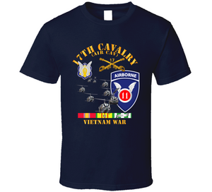 Army - 17th Cavalry (Air CAv) - 11th Airborne Division w SVC V1 Classic T Shirt