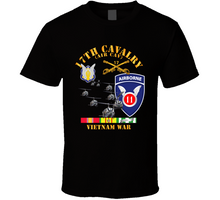 Load image into Gallery viewer, Army - 17th Cavalry (Air CAv) - 11th Airborne Division w SVC V1 Classic T Shirt
