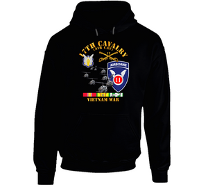 Army - 17th Cavalry (Air CAv) - 11th Airborne Division w SVC Hoodie