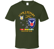 Load image into Gallery viewer, Army - 17th Cavalry (Air CAv) - 11th Airborne Division w SVC V1 Classic T Shirt
