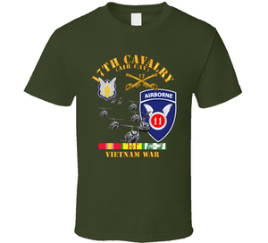 Army - 17th Cavalry (Air CAv) - 11th Airborne Division w SVC V1 Classic T Shirt