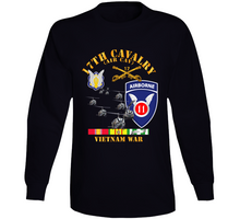 Load image into Gallery viewer, Army - 17th Cavalry (Air CAv) - 11th Airborne Division w SVC V1 Long Sleeve
