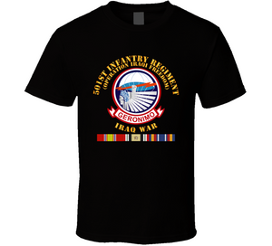 Army - 501st Infantry Regiment - OIF - w IRAQ SVC V1 Classic T Shirt