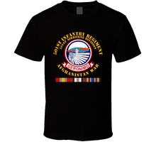 Load image into Gallery viewer, Army - 501st Infantry Regiment w AFGHAN SVC Classic T Shirt
