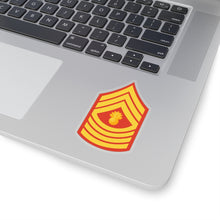Load image into Gallery viewer, Kiss-Cut Stickers - USMC - Enlisted Insignia - E9 - Master Gunnery Sergeant (MGySgt) - Dress Blue wo Txt X 300
