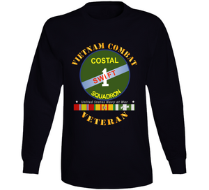 Navy - Vietnam Cbt Vet - Coastal Squadron 1 - Swift w SVC V1 Long Sleeve