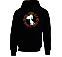 Load image into Gallery viewer, Navy - Vietnam Cbt Vet - Coastal Div 11 - Number 1 Watchdog Blk wo Txt Hoodie
