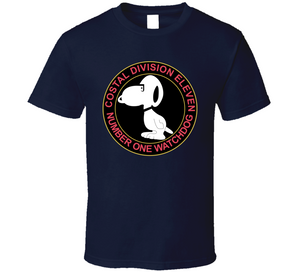 Navy - Vietnam Cbt Vet - Coastal Div 11 - Number 1 Watchdog Blk wo Txt Classic T Shirt