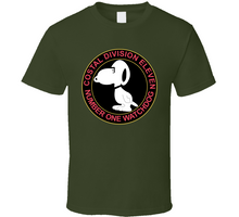 Load image into Gallery viewer, Navy - Vietnam Cbt Vet - Coastal Div 11 - Number 1 Watchdog Blk wo Txt Classic T Shirt
