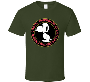 Navy - Vietnam Cbt Vet - Coastal Div 11 - Number 1 Watchdog Blk wo Txt Classic T Shirt