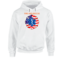 Load image into Gallery viewer, Fire and Rescue Hoodie
