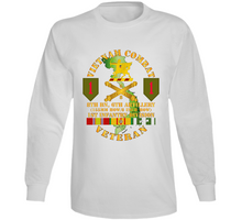 Load image into Gallery viewer, Army - Vietnam Combat Vet - 8th Bn 6th Artillery - 1st Inf Div SSI V1 Long Sleeve
