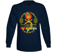 Load image into Gallery viewer, Army - Vietnam Combat Vet - 1st Bn 5th Artillery - 1st Inf Div SSI Long Sleeve
