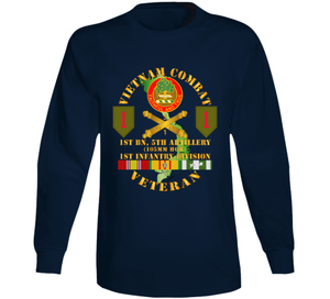 Army - Vietnam Combat Vet - 1st Bn 5th Artillery - 1st Inf Div SSI Long Sleeve