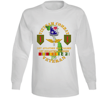 Load image into Gallery viewer, Army - Vietnam Combat Vet - 1st Aviation Bn - 1st Inf Div SSI V1 Long Sleeve
