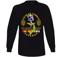 Load image into Gallery viewer, Army - Vietnam Combat Vet - 1st Aviation Bn - 1st Inf Div SSI V1 Long Sleeve
