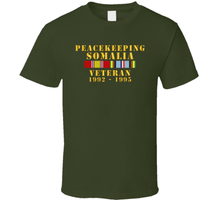 Load image into Gallery viewer, Army - Peacekeeping Somalia 1002-1995 Veteran w  EXP SVC Classic T Shirt
