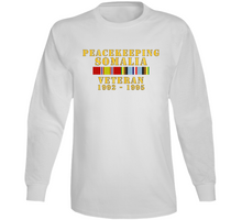 Load image into Gallery viewer, Army - Peacekeeping Somalia 1002-1995 Veteran w  EXP SVC Long Sleeve
