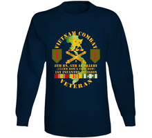 Load image into Gallery viewer, Army - Vietnam Combat Vet - 8th Bn 6th Artillery - 1st Inf Div SSI V1 Long Sleeve
