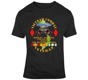 Army - Vietnam Combat Vet - P Co 75th Infantry (Ranger) - 5th Inf Div SSI Classic T Shirt