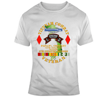 Load image into Gallery viewer, Army - Vietnam Combat Vet - P Co 75th Infantry (Ranger) - 5th Inf Div SSI Classic T Shirt
