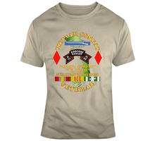 Load image into Gallery viewer, Army - Vietnam Combat Vet - P Co 75th Infantry (Ranger) - 5th Inf Div SSI Classic T Shirt
