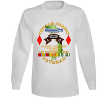 Load image into Gallery viewer, Army - Vietnam Combat Vet - P Co 75th Infantry (Ranger) - 5th Inf Div SSI V1 Long Sleeve
