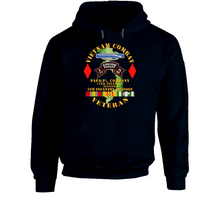 Load image into Gallery viewer, Army - Vietnam Combat Vet - P Co 75th Infantry (Ranger) - 5th Inf Div SSI Hoodie
